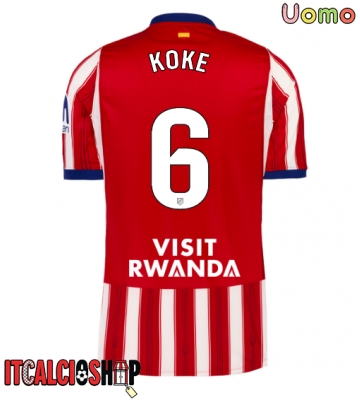 Atletico Madrid Koke #6 Prima Maglia 2026-27 Manica Corta